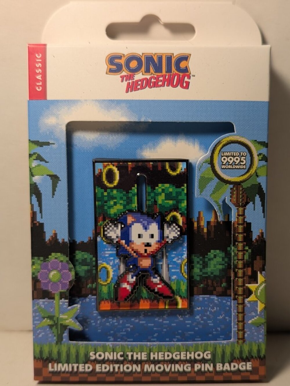 Sonic The Hedgehog Death Sliding Enamel Pin Limited Edition Badge